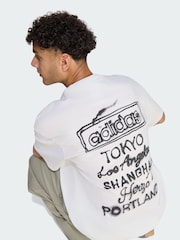 adidas Originals White Powder Tongue T-Shirt - Image 4 of 5