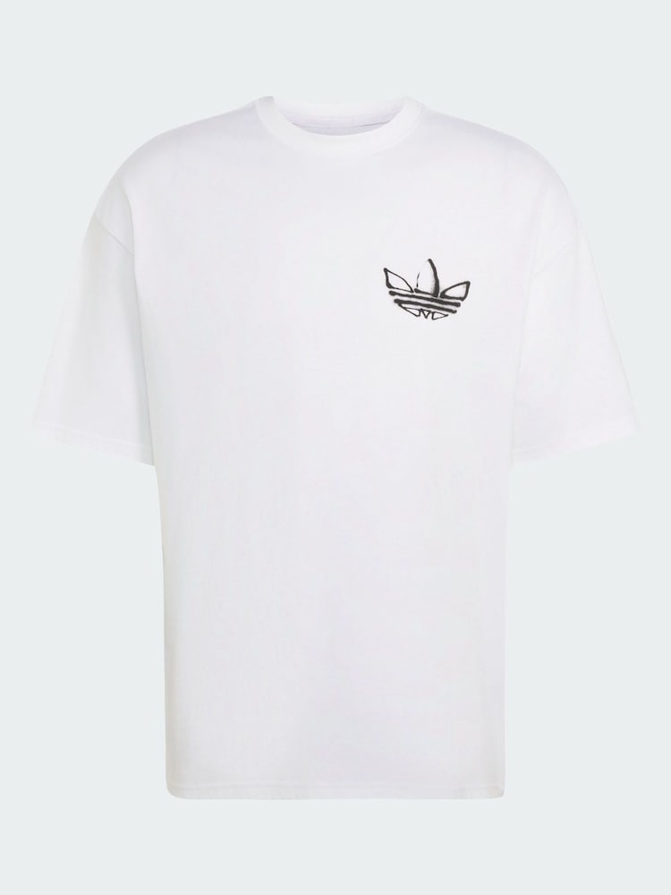 adidas Originals White Powder Tongue T-Shirt - Image 5 of 5 adidas Originals White Powder Tongue T-Shirt - Image 5 of 5