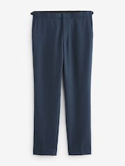 Bleu - Slim Fit (Slim Fit) - Pantalon de costume en laine texturée - Image 6 de 10