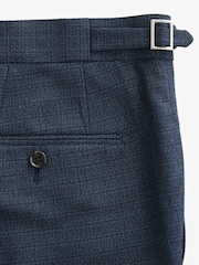 Bleu - Slim Fit (Slim Fit) - Pantalon de costume en laine texturée - Image 8 de 10