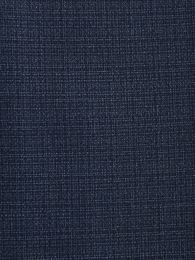 Bleu - Slim Fit (Slim Fit) - Pantalon de costume en laine texturée - Image 9 of 10