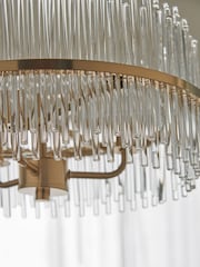 Lipsy Gold Pendant Round Glass Ceiling Light - Image 4 of 5