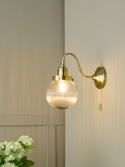 Dar Lighting Brass Tamara Wall Light - Image 1 of 4