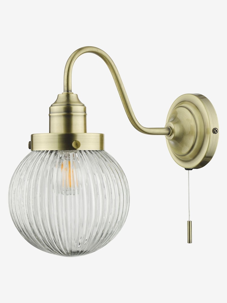 Dar Lighting Brass Tamara Wall Light - Image 4 of 4