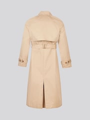 U.S. Polo Assn Cream Double Breasted Belted Trench Coat - Image 2 of 6
