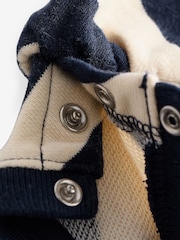 Gap Blue/White Stripe Logo Long Sleeve Crew Neck Jumper (6mths-5yrs) - Image 3 of 4