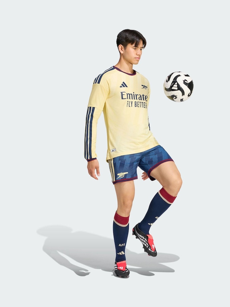 adidas Yellow Arsenal Fc 26/27 Third Authentic Long Sleeve Jersey - Image 1 of 5 adidas Yellow Arsenal Fc 26/27 Third Authentic Long Sleeve Jersey - Image 1 of 5