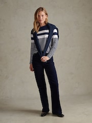U.S. Polo Assn. Blue Engineered Stripe Long Sleeve Top - Image 3 of 6