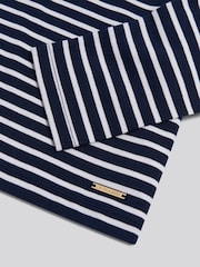 U.S. Polo Assn. Blue Engineered Stripe Long Sleeve Top - Image 6 of 6