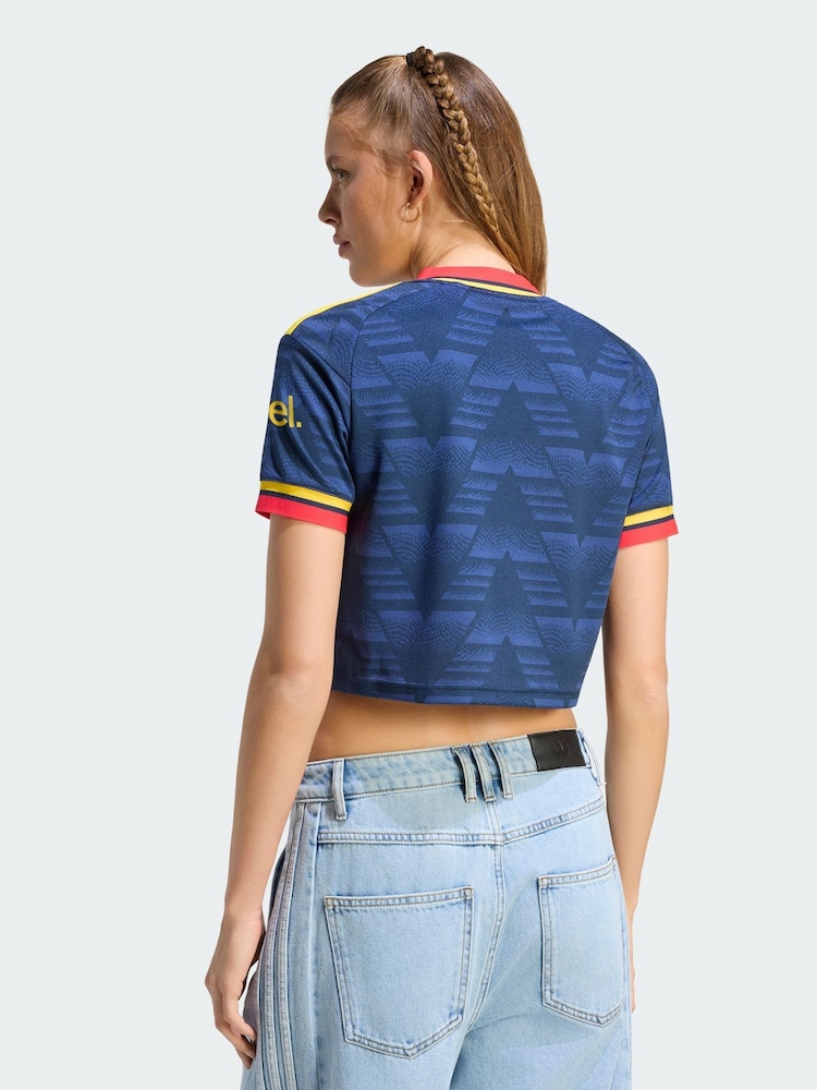 adidas Blue Originals Arsenal Fc 26/27 Away Cropped Jersey - Image 2 of 5 adidas Blue Originals Arsenal Fc 26/27 Away Cropped Jersey - Image 2 of 5