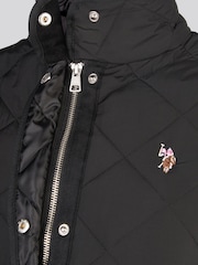 Svart - U.S. Polo Assn Diamantquiltad jacka - Bild 9 av 10