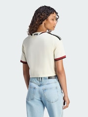 adidas Cream Manchester United 26/27 Third Jersey Crop Top - Image 2 of 5