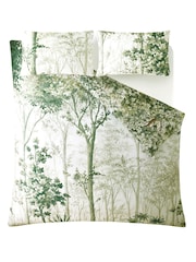 Graham & Brown Green Coppice Forest 100% Cotton Duvet Cover and Pillowcase Set - Image 4 of 7