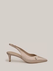 Hobbs Gold Serena Slingback Shoes - Image 1 of 4