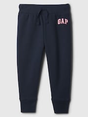 Gap Navy Blue Logo Pull On Fleece-Lined Joggers (Newborn-5yrs) - Image 5 of 7