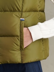 U.S. Polo Assn. Green Womens Lightweight Puffer Gilet - Image 5 of 11