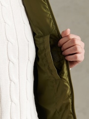 U.S. Polo Assn. Green Womens Lightweight Puffer Gilet - Image 6 of 11