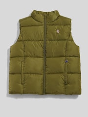 U.S. Polo Assn. Green Womens Lightweight Puffer Gilet - Image 7 of 11