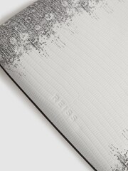Reiss Grey/White Brompton Leather Double Strap Pouch Bag - Image 5 of 5