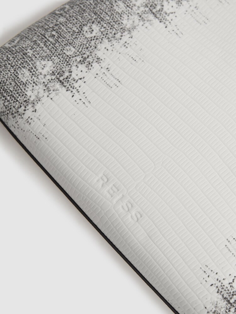 Reiss Grey/White Brompton Leather Double Strap Pouch Bag - Image 5 of 5 Reiss Grey/White Brompton Leather Double Strap Pouch Bag - Image 5 of 5
