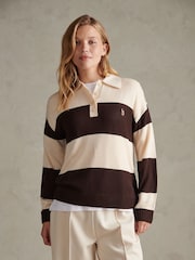 U.S. Polo Assn. Striped Knit Rugby Jumper - Bilde 1 av 6