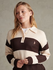 U.S. Polo Assn. Striped Knit Rugby Jumper - Bilde 2 av 6
