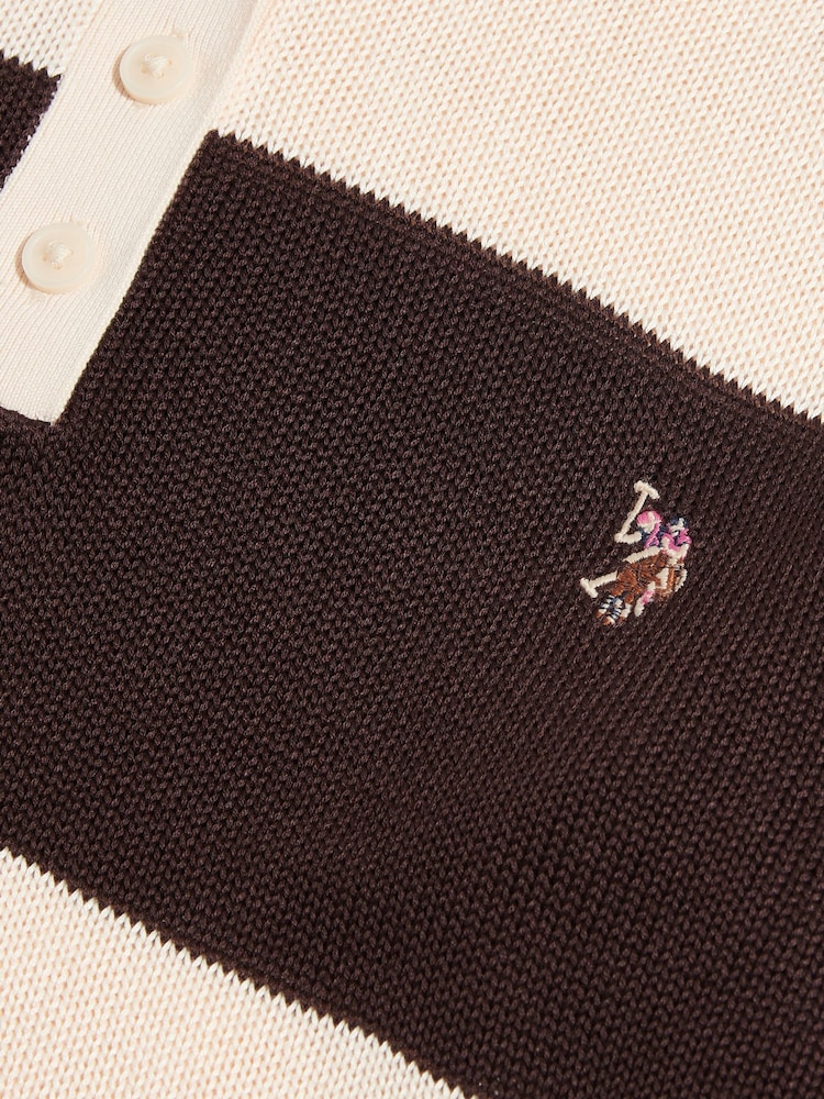 U.S. Polo Assn. Striped Knit Rugby Jumper - Bilde 6 av 6
