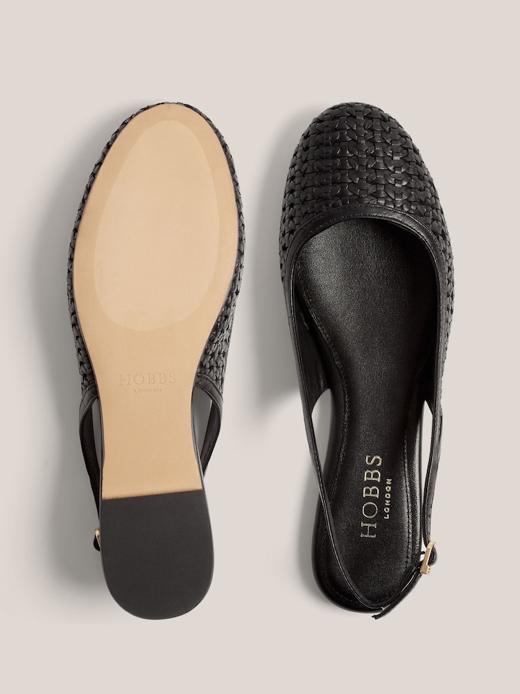Hobbs Black Georgia Slingback Shoes - Image 2 of 4 Hobbs Black Georgia Slingback Shoes - Image 2 of 4