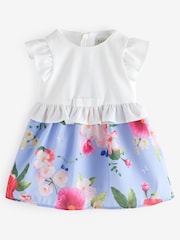 Baker by Ted Baker Blue Frilled Mockable Dress - Image 1 of 5