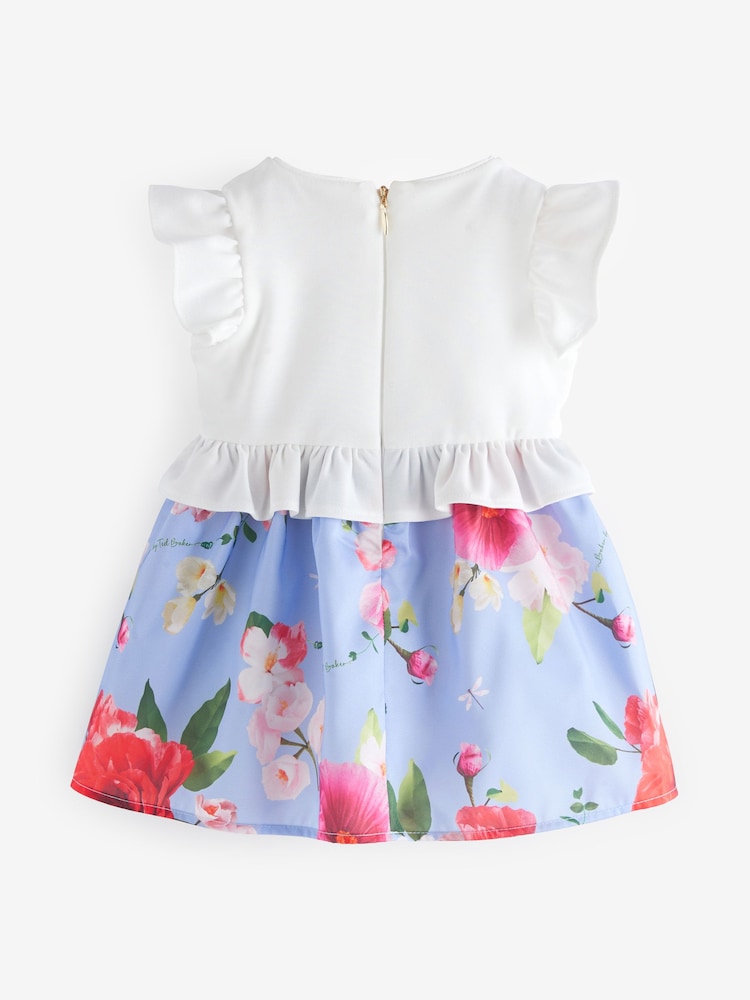Baker by Ted Baker Blue Frilled Mockable Dress - Image 2 of 5