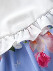 Baker by Ted Baker Blue Frilled Mockable Dress - Image 3 of 5