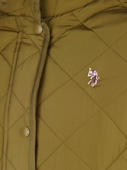 Grön - U.S. Polo Assn Diamantquiltad jacka - Bild 9 av 10