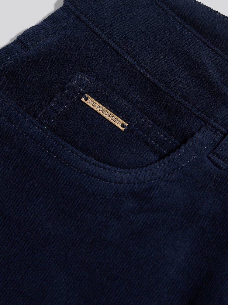 U.S. Polo Assn. Blue Baby Cord Flared Trousers - Image 7 of 7 U.S. Polo Assn. Blue Baby Cord Flared Trousers - Image 7 of 7