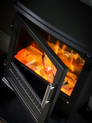 Dimplex Black Bari Optiflame 2D Flame Effect Stove - Image 7 of 8