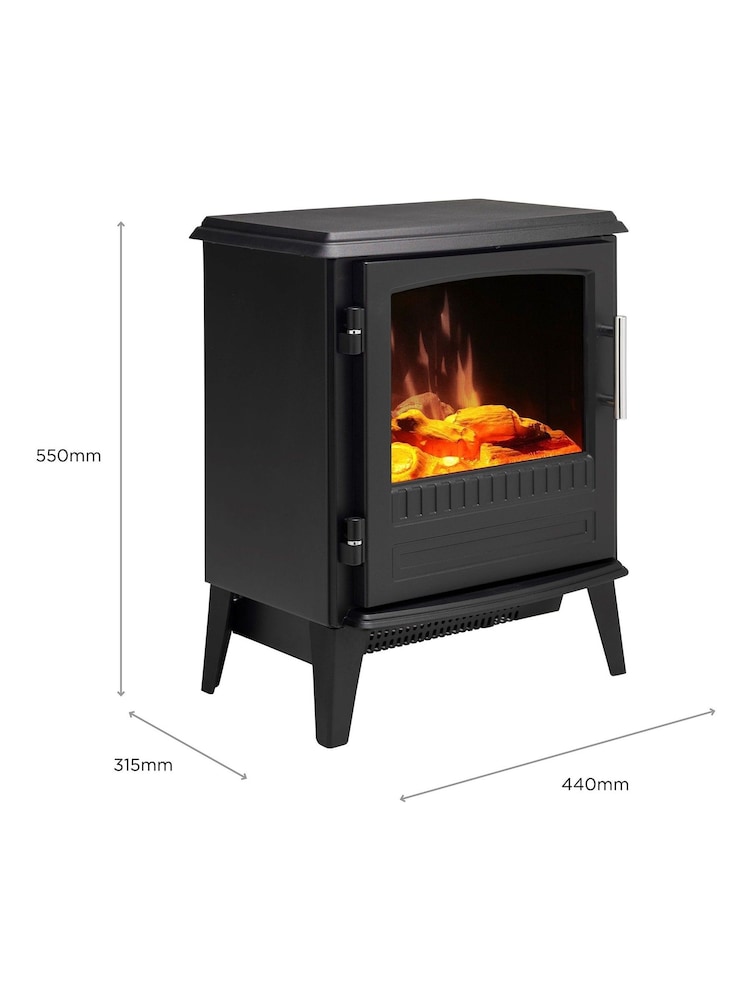 Dimplex Black Bari Optiflame 2D Flame Effect Stove - Image 8 of 8