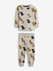 Citrine Yellow Dinosaur Snuggle Pyjamas 3 Pack (9mths-12yrs) - Image 3 of 6