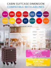 Flight Knight Lightweight 4 Wheel ABS Hard Case Suitcases Cabin Carry On Hand Luggage Approved for Over 100 Airlines - Image 5 of 7