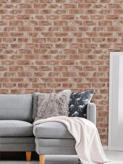 Urban Walls Red Warehouse Brick Wallpaper - Image 2 of 4