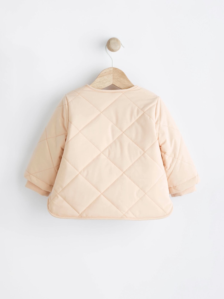 Cream Baby Quilted Jacket (0mths-2yrs) - Image 2 of 5