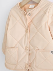 Cream Baby Quilted Jacket (0mths-2yrs) - Image 3 of 5