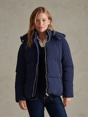 U.S. Polo Assn. Blue Short Puffer Jacket - Image 1 of 5