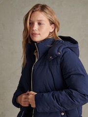 U.S. Polo Assn. Blue Short Puffer Jacket - Image 2 of 5