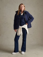 U.S. Polo Assn. Blue Short Puffer Jacket - Image 3 of 5