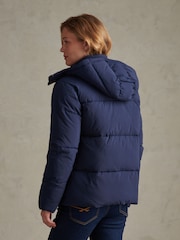 U.S. Polo Assn. Blue Short Puffer Jacket - Image 4 of 5