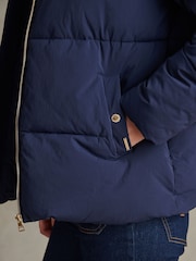 U.S. Polo Assn. Blue Short Puffer Jacket - Image 5 of 5