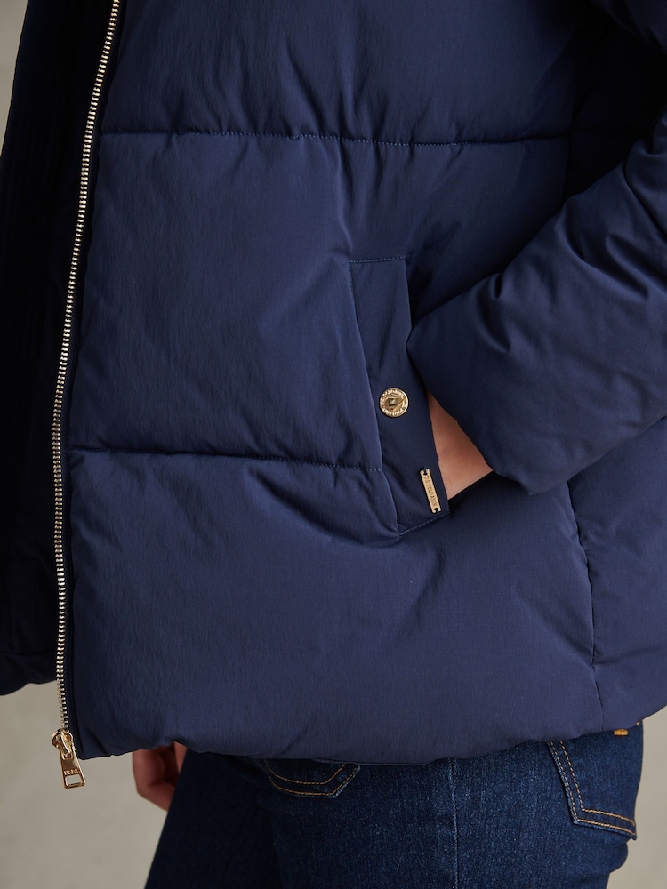 U.S. Polo Assn. Blue Short Puffer Jacket - Image 5 of 5