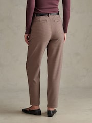 U.S. Polo Assn. Brown Check Tapered Trousers - Image 4 of 7