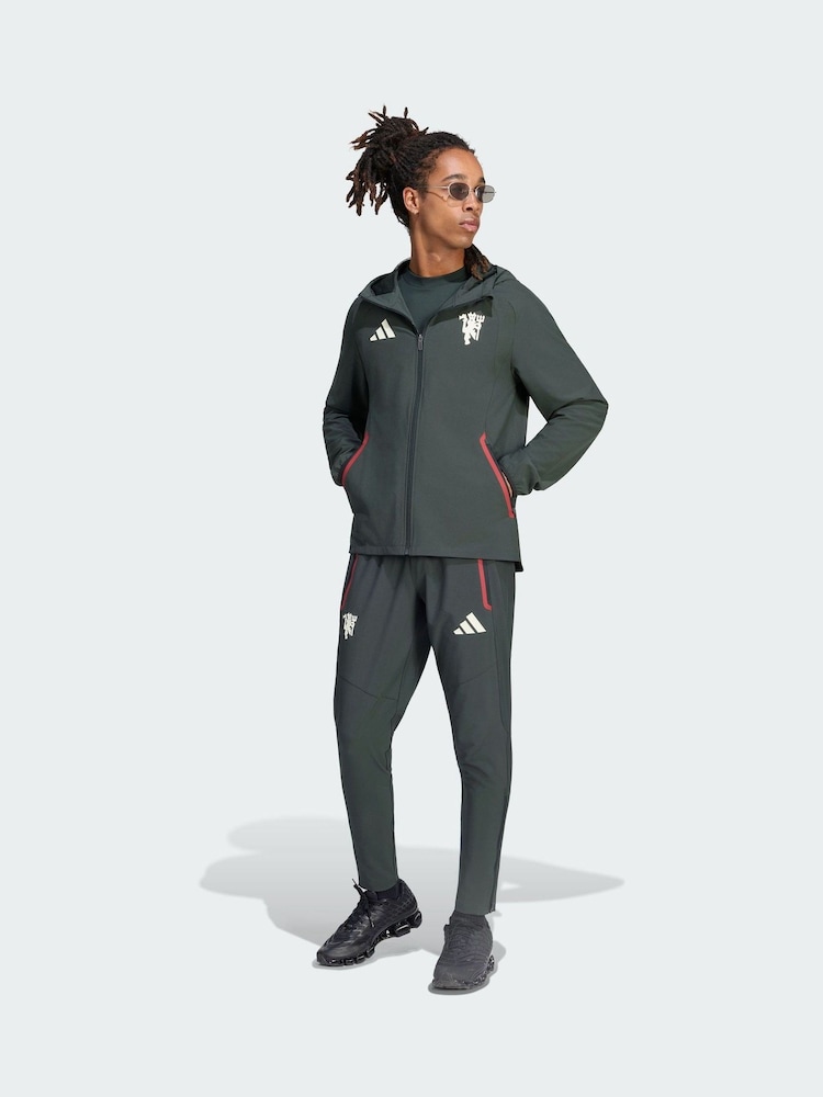 adidas Manchester United Tiro Travel užtrauktuku dengta striukė vėjui - 1 paveikslėlis iš 5