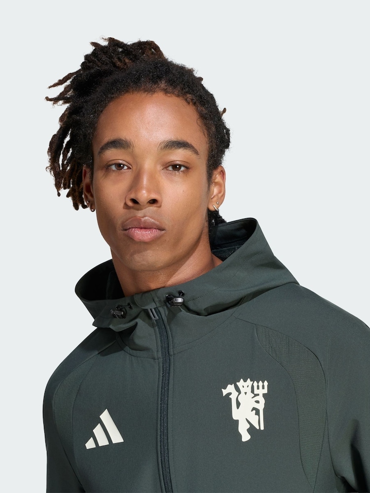 adidas Manchester United Tiro Travel užtrauktuku dengta striukė vėjui - 2 paveikslėlis iš 5