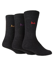 Pringle Grey Classic Bamboo  3 Pack Socks - Image 2 of 5